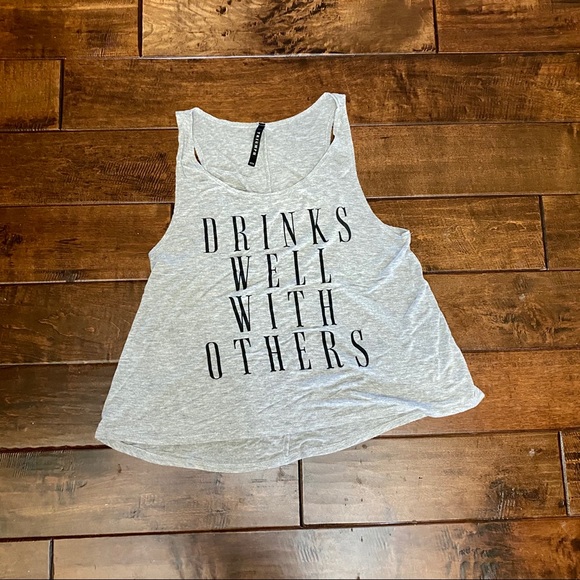 Graphic Tee Tank, Women’s Small, Drinking Joke - Picture 1 of 1